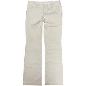 Y2K Mossimo Supply Co Boot Cut Light Khaki Pants Juniors 5 Low Rise VTG 29x31.5